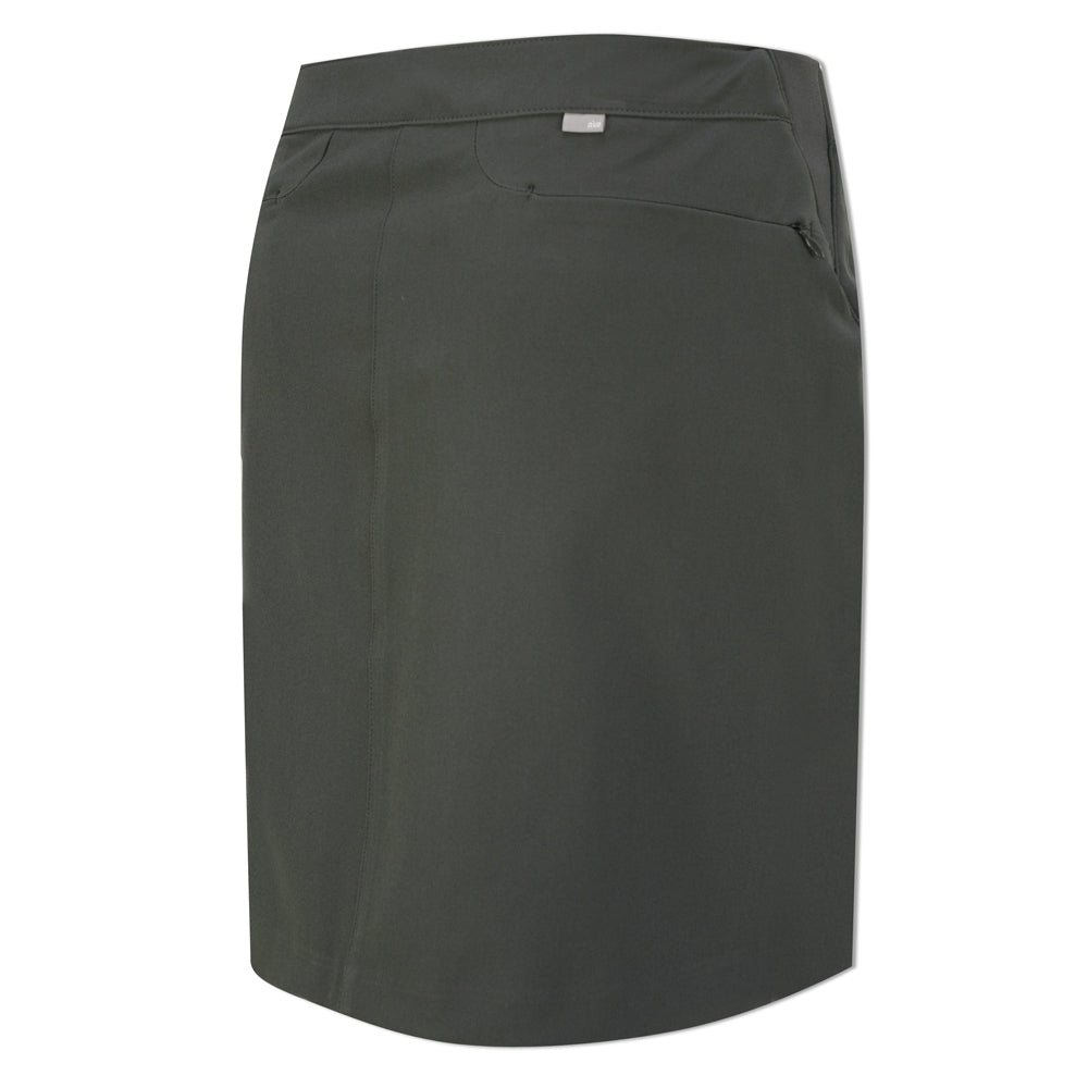 Nivo Ladies Essential Pull-On Skort with Slim Fit in Charcoal - Last One Size 8 Only Left