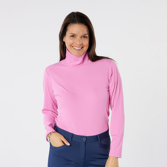 Swing Out Sister Soft-Stretch Ribbed Roll Neck with Brushed Back Inner