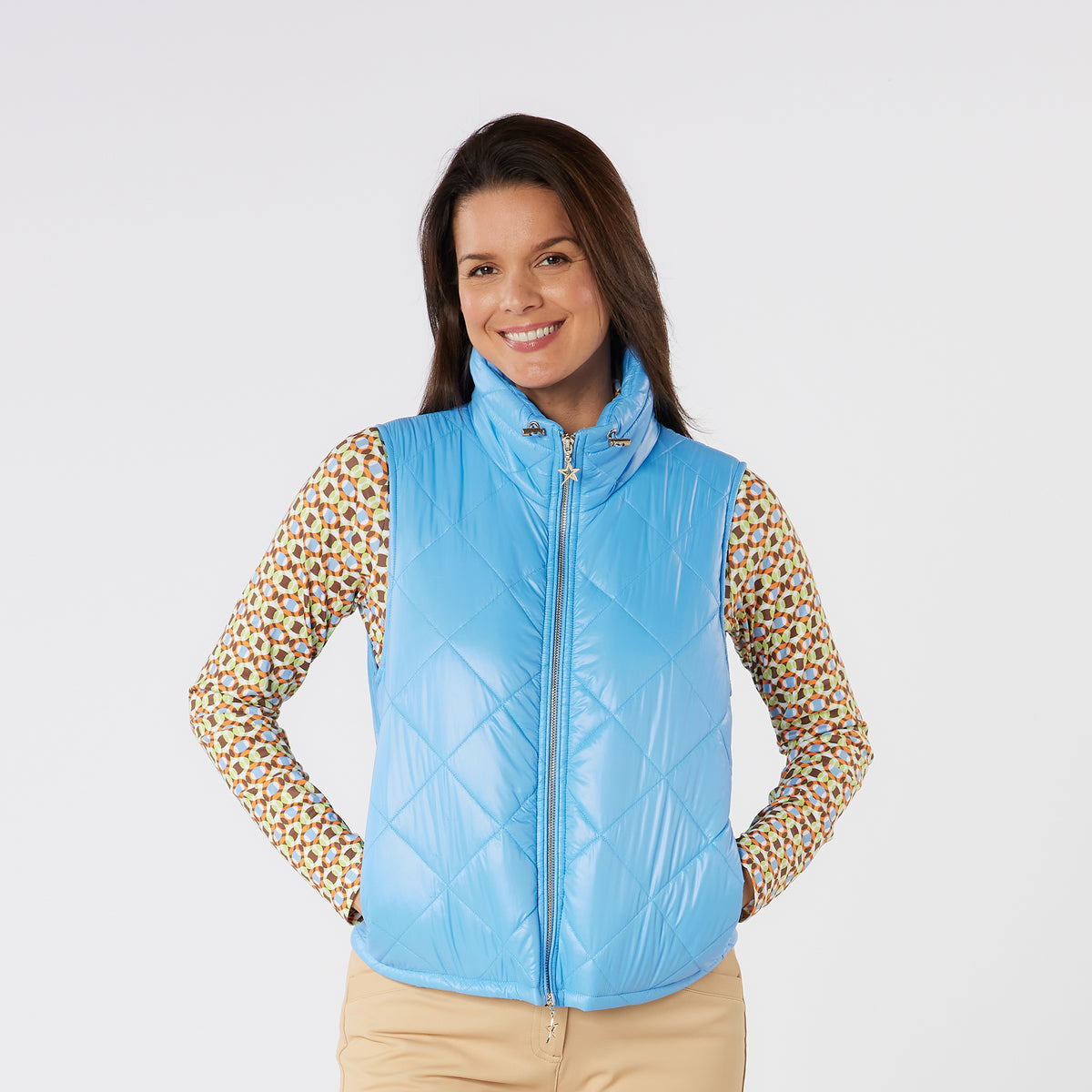 Swing Out Sister Lightweight Quilted Gilet with Adjustable Neck Toggles
