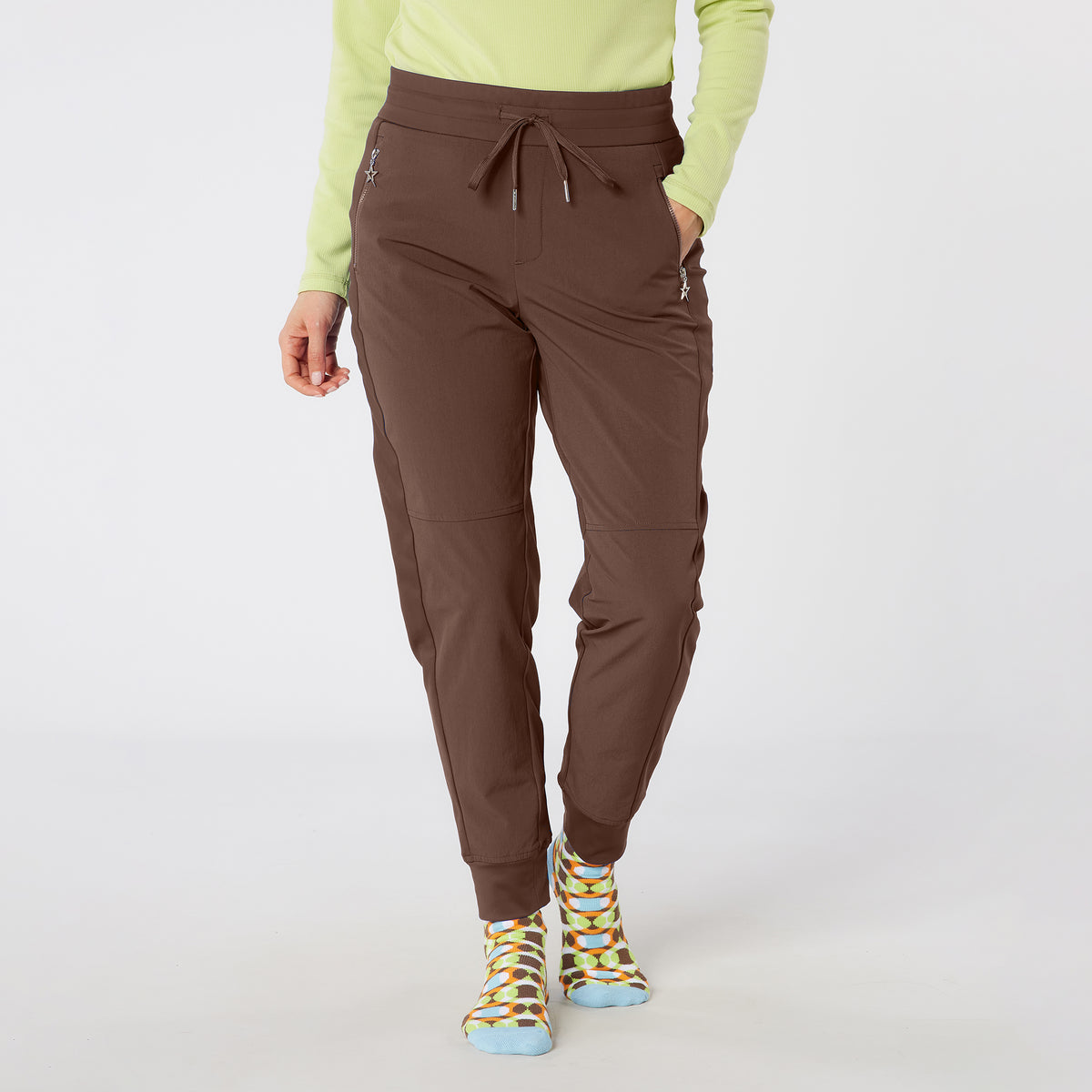 Swing Out Sister Ladies Wind & Water Resistant Pull-On Stretch Jogger