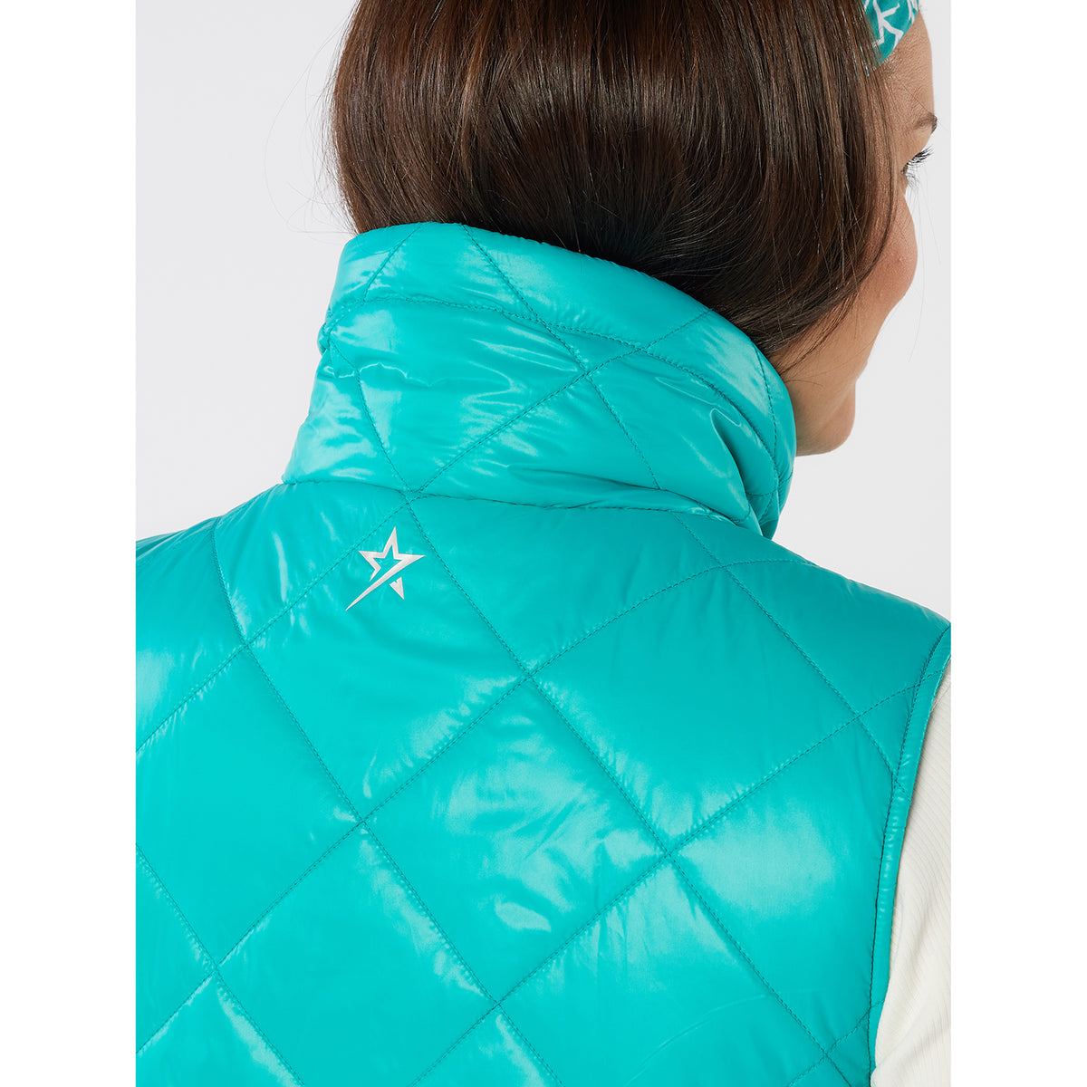 Swing Out Sister Ladies Maria Active Vest in Crystal Teal