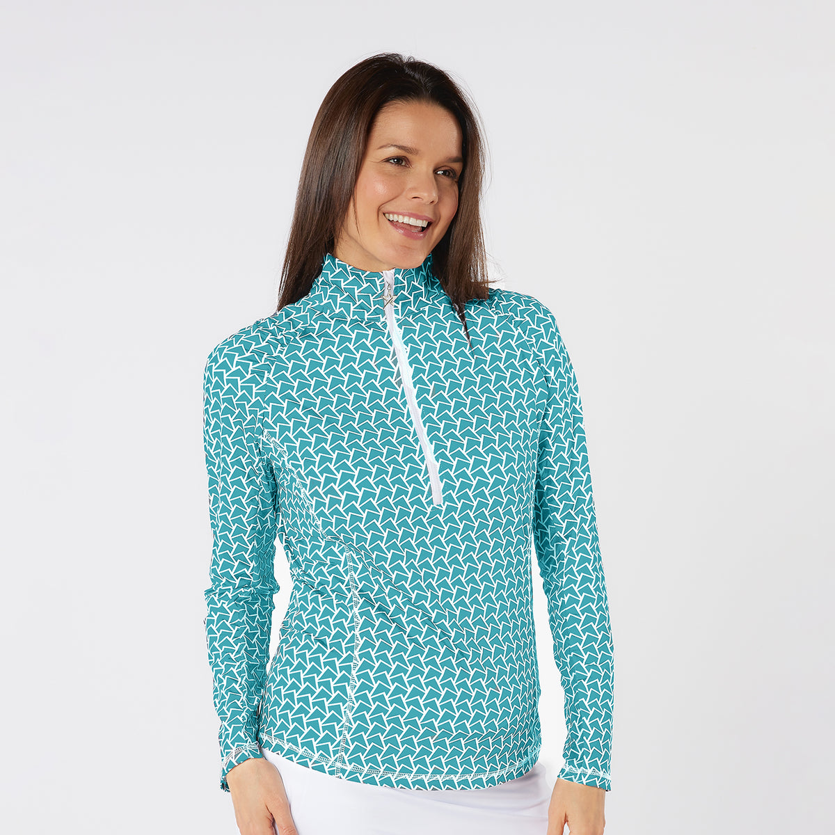 Swing Out Sister Long Sleeve Top with Mesh Ventilation