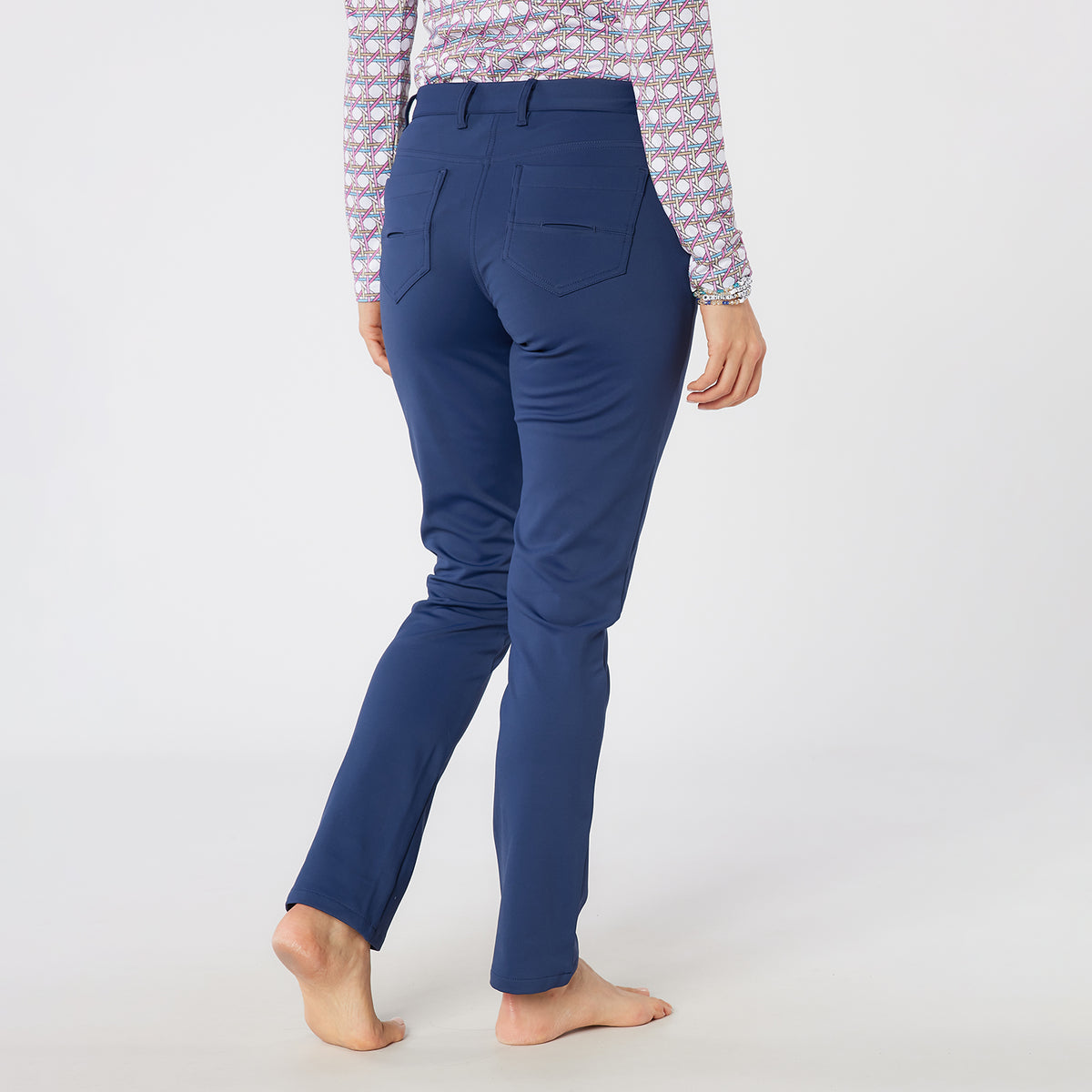 Swing Out Sister Micro-Fleece Backed Thermal Trouser in Navy Blazer