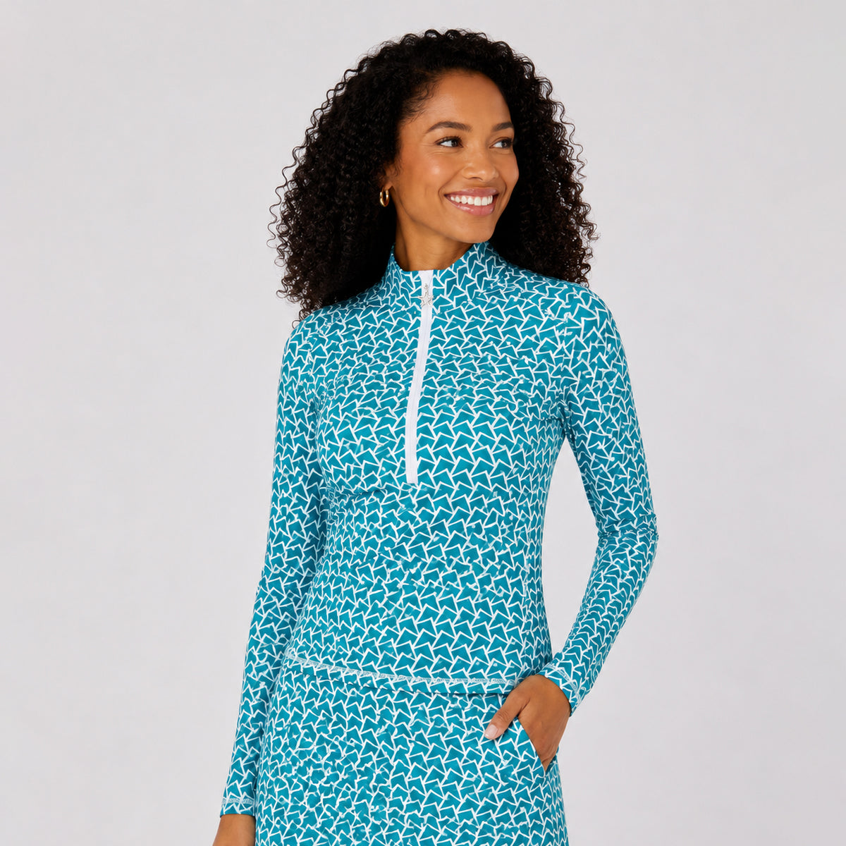 Swing Out Sister Long Sleeve Top with Mesh Ventilation