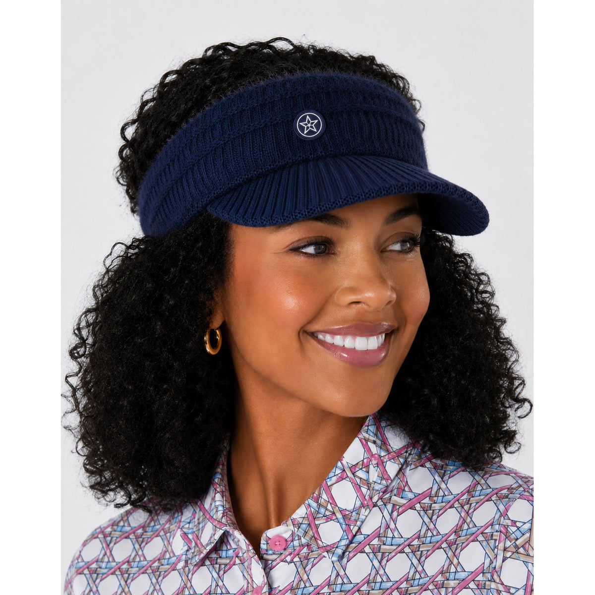Swing Out Sister Faux Fur Head band in Navy