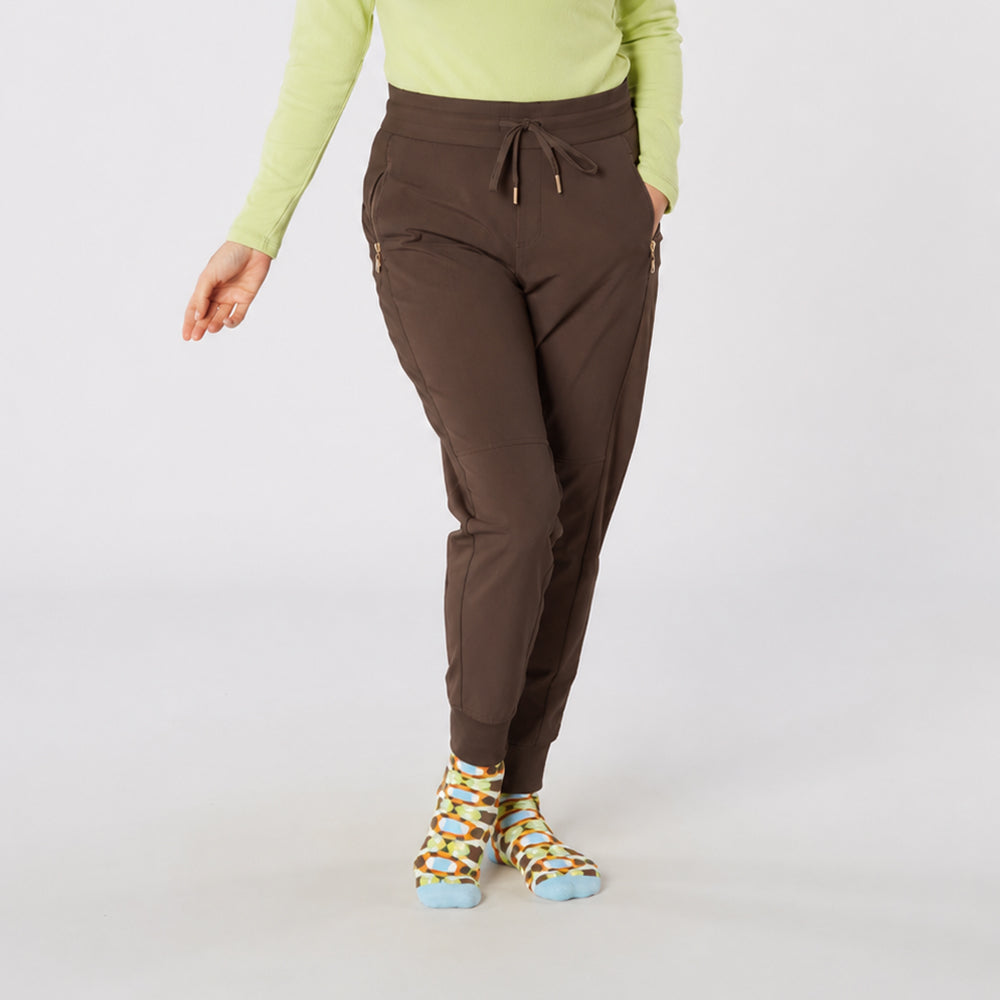 Swing Out Sister Ladies Wind & Water Resistant Pull-On Stretch Jogger