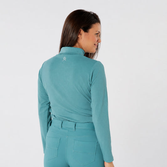 Swing out Sister Ladies Ribbed Roll Neck with Warm Brushed Inner 