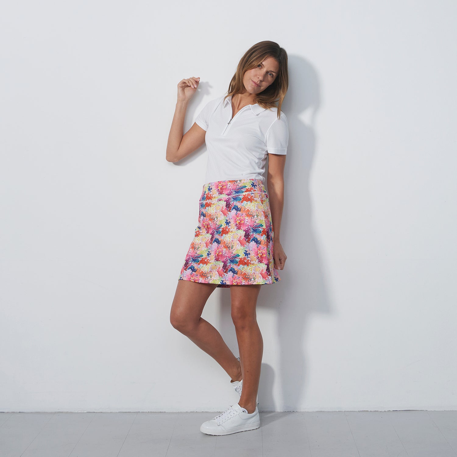 Daily Sports Ladies Creative Bloom Print Golf Skort