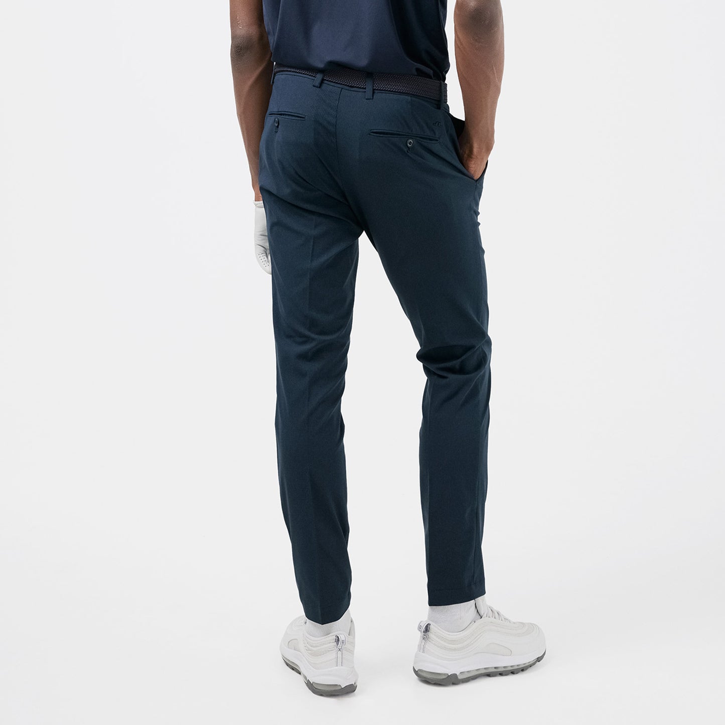 J.Lindeberg Mens Navy Golf Trousers with Water Repellent Finish