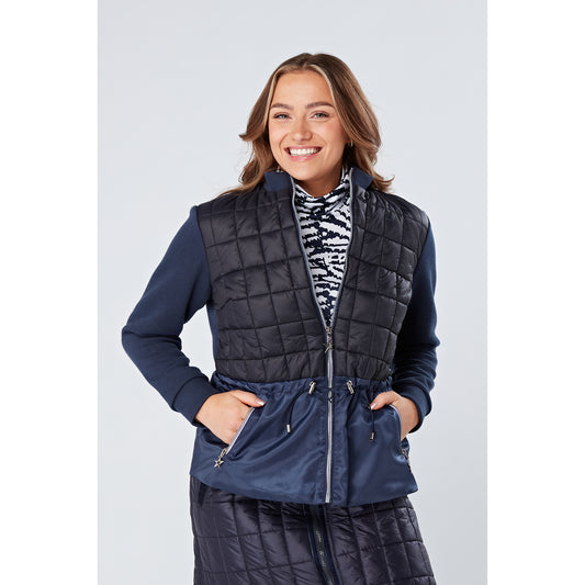 Swing Out Sister Ladies Padded Insulated Jacket in Navy