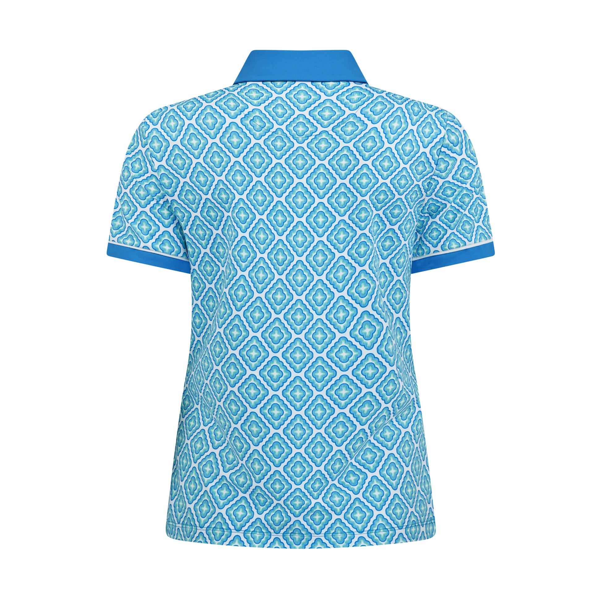 Original Penguin Ladies Short Sleeve Polo with Mosaic Print