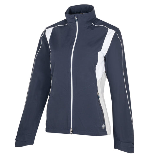 Galvin Green Ladies GORE-TEX Paclite Jacket with Contrast Panels in Navy/Cool Grey/White