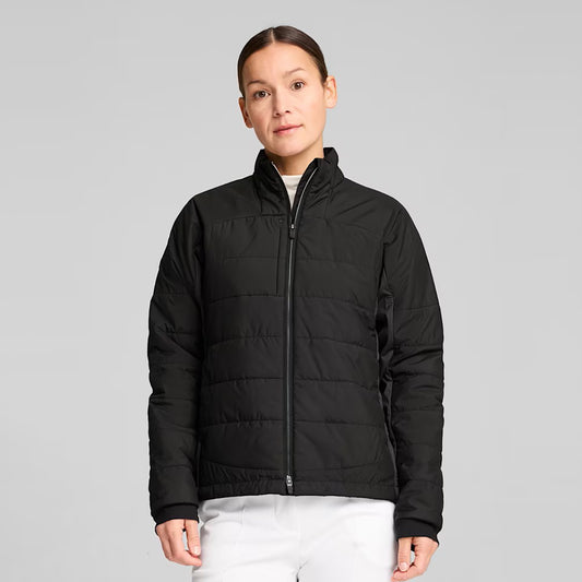 Puma Golf Ladies Primaloft Quilted Jacket in Black