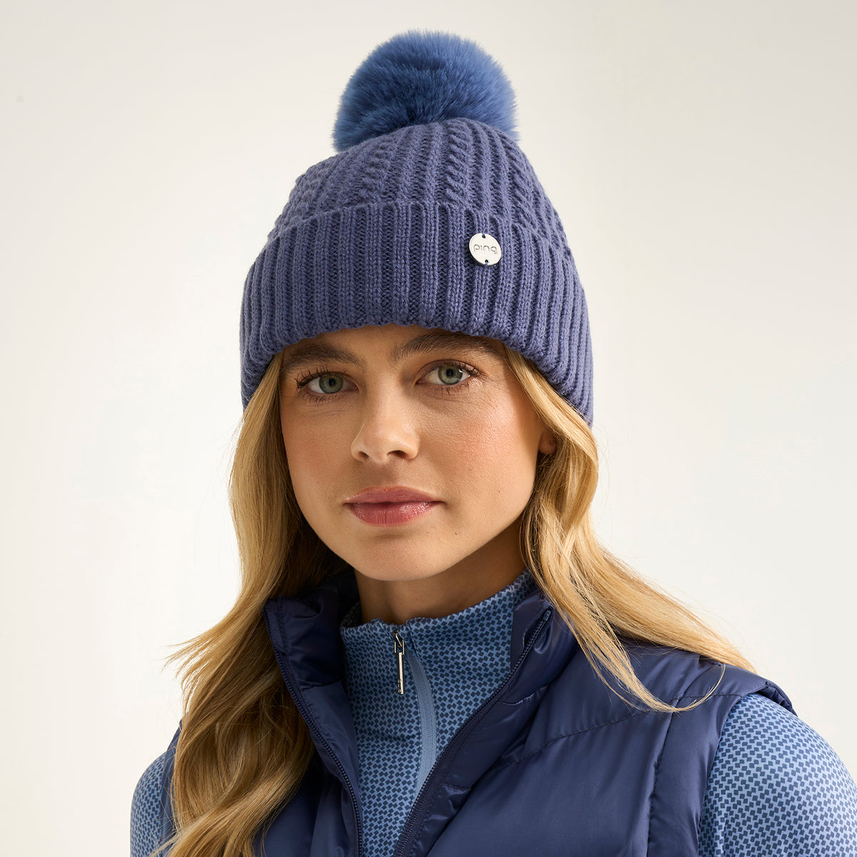 PING Ladies Fleece-Lined Golf Bobble Hat