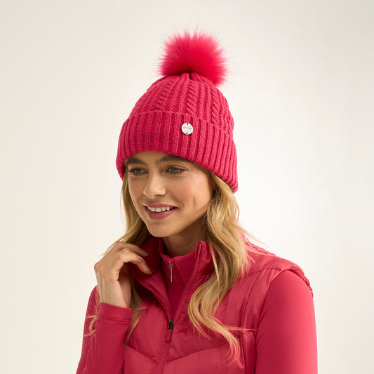 PING Ladies Fleece-Lined Golf Bobble Hat