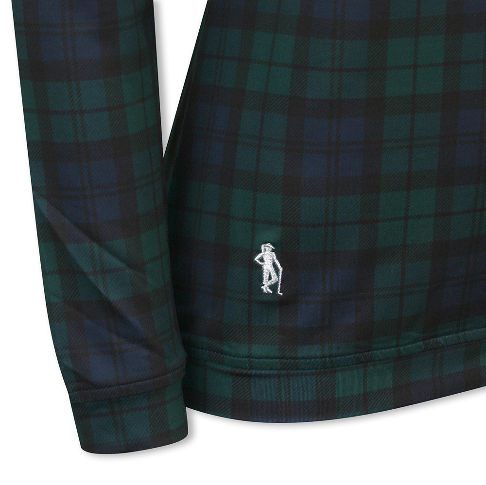 Glenmuir Ladies Lightweight Mid-Layer with Zip-Neck in Tartan