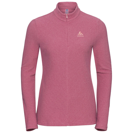 Odlo Ladies Super Soft Zip-Up Mid-Layer in Fuchsia Pink