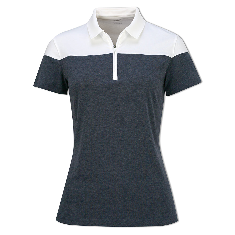 Puma Ladies Colourblock Short Sleeve Golf Polo