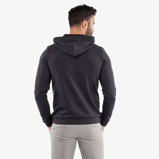 Galvin Green Mens Black Mid-Layer with Adjustable Hood