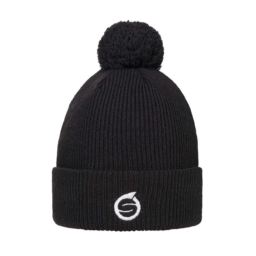 Sunderland Ladies Black Thermal Bobble Hat - Cold-Weather Comfort from Tee to Green