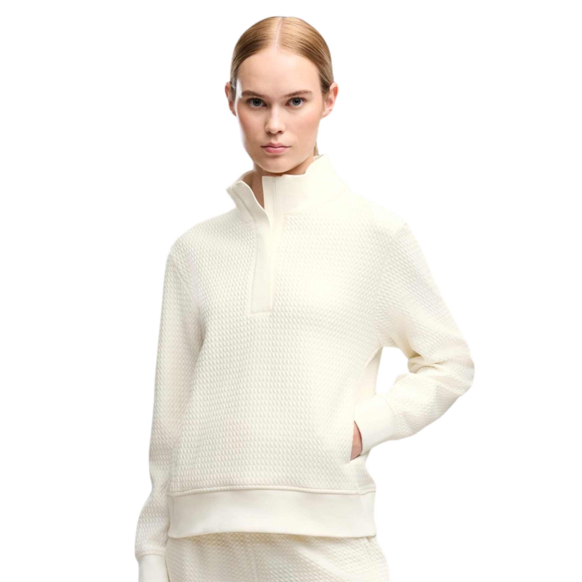 Puma Ladies Waffle Style 1/4 Zip - Enjoy Cosy Comfort for Cooler Days