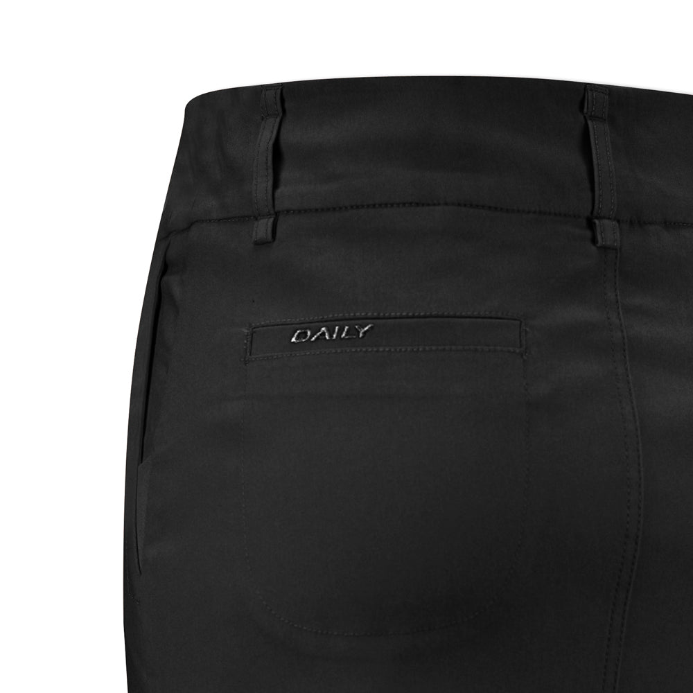 Daily Sports Ladies Pull-On Skort with Super-Stretch Finish in Black