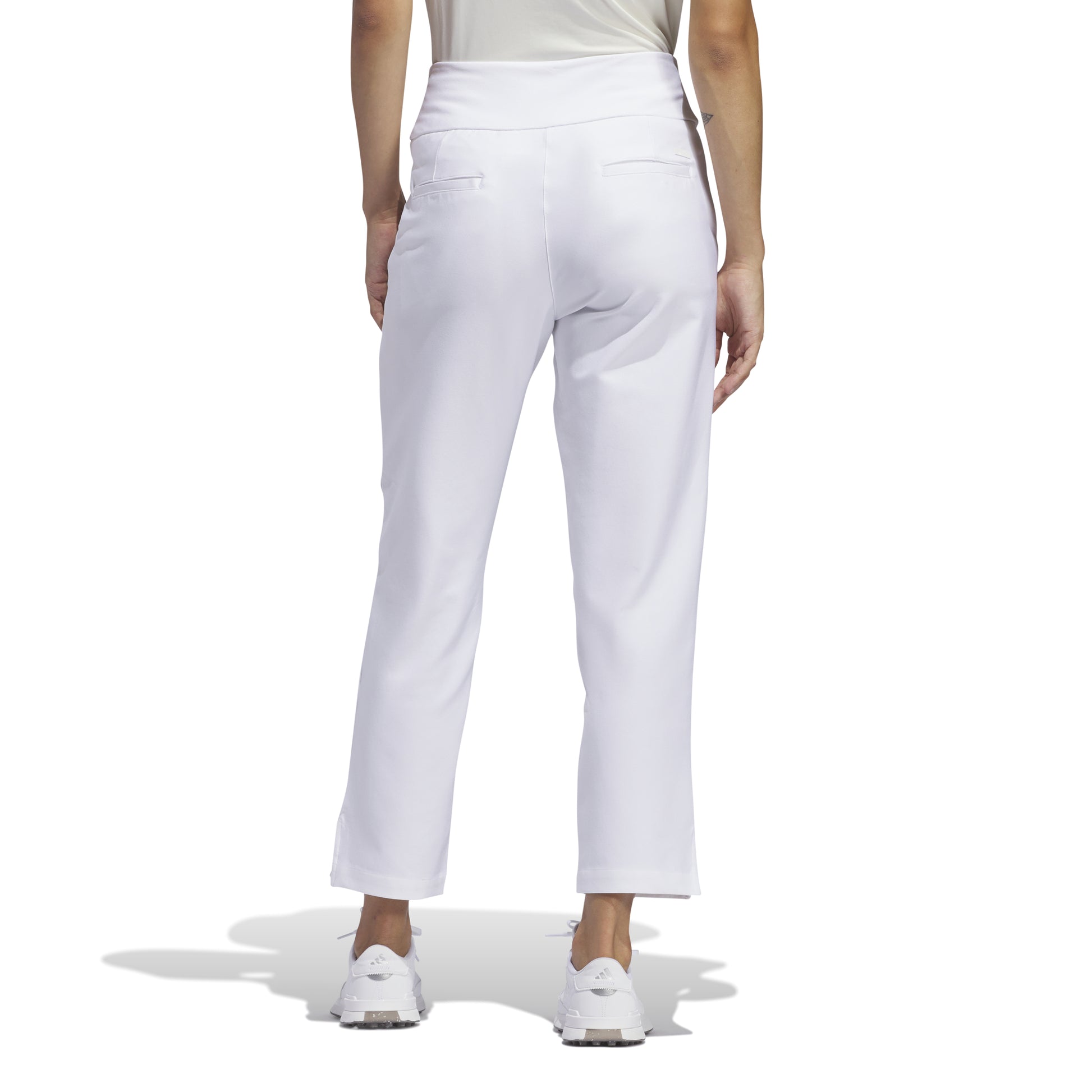 adidas Ladies 7/8 Golf Trousers in White - Last Pair XS Only Left