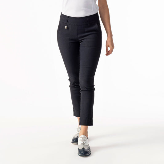 Daily Sports Ladies Pull-On 7/8 Trousers with Super-Stretch Finish in Navy Blue