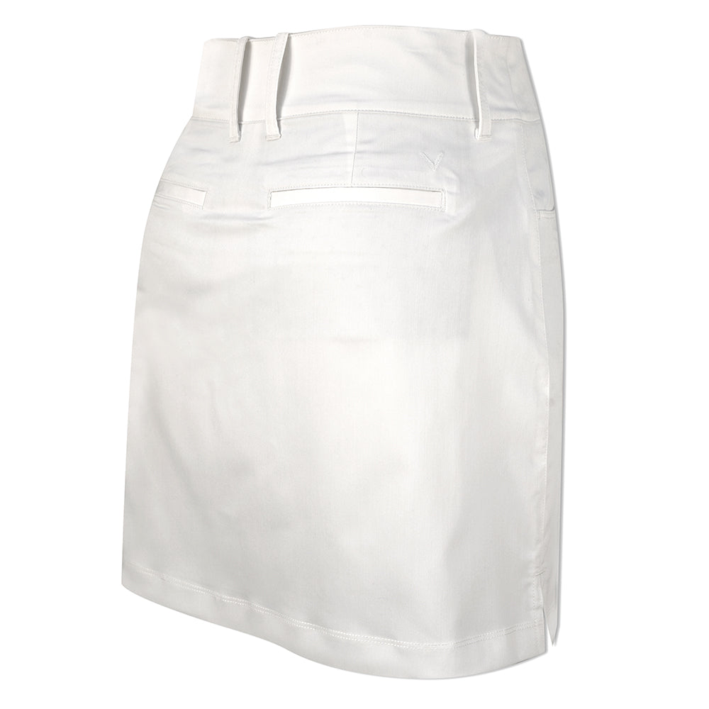 Callaway Ladies Longer Length Skort with Stretch in Brilliant White