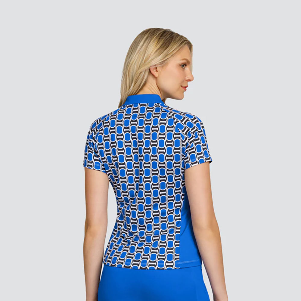 Tail Ladies Short Sleeve Geometric Print Golf Polo