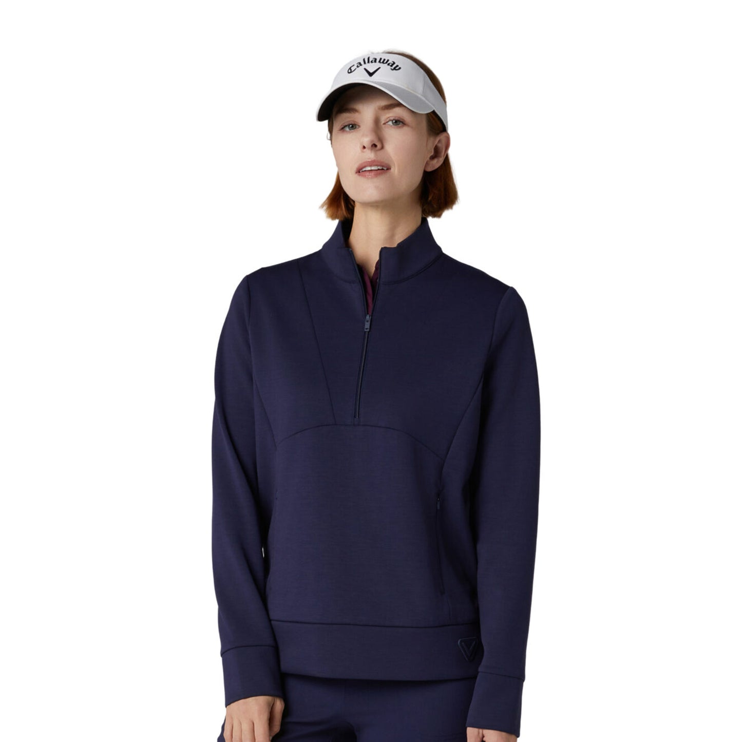 Callaway Ladies Soft Touch Navy Pullover with Neat Contour Seams for a Sporty Chic Silhouette
