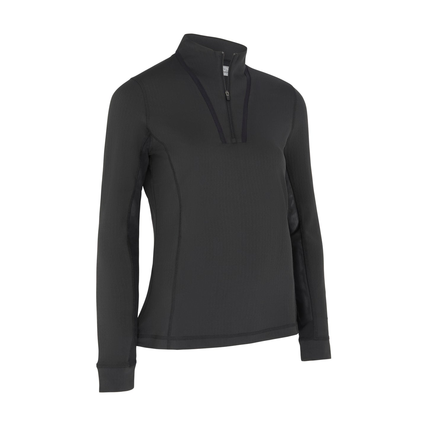 Callaway Ladies Caviar Zip Neck Golf Top With Mesh Panels