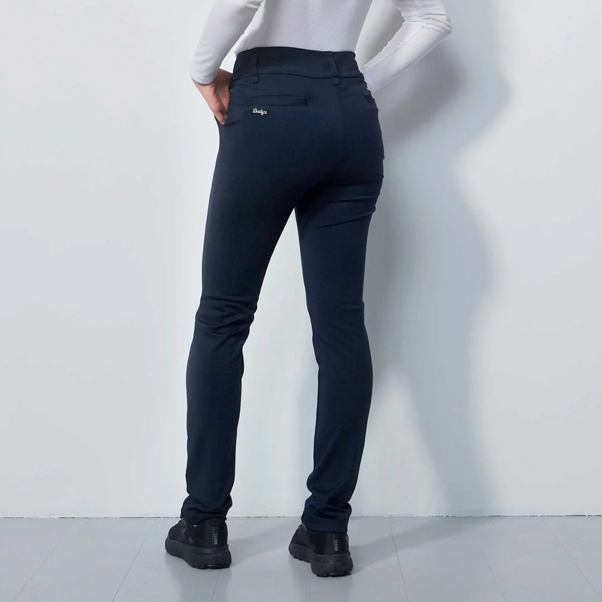 Daily Sports Ladies Navy Pull-On Trousers with Brushed Inner