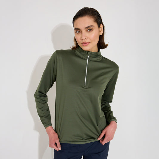 Abacus Ladies Zip-Neck Fleece Inner - Core Performance Top