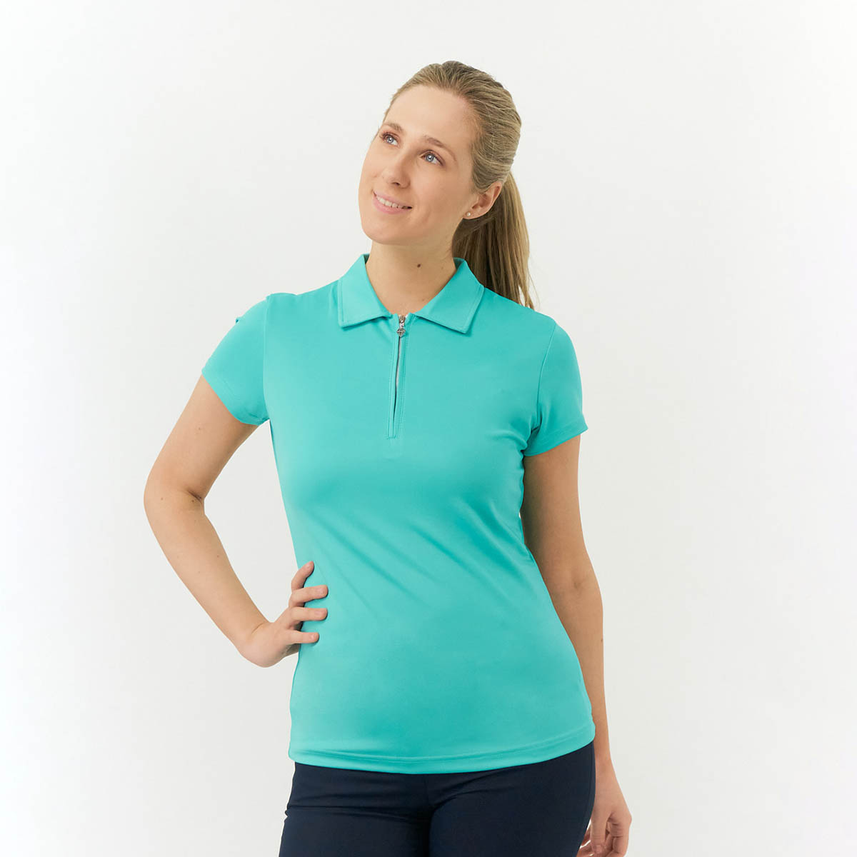 Pure Ladies Silky Soft Cap Sleeve Polo