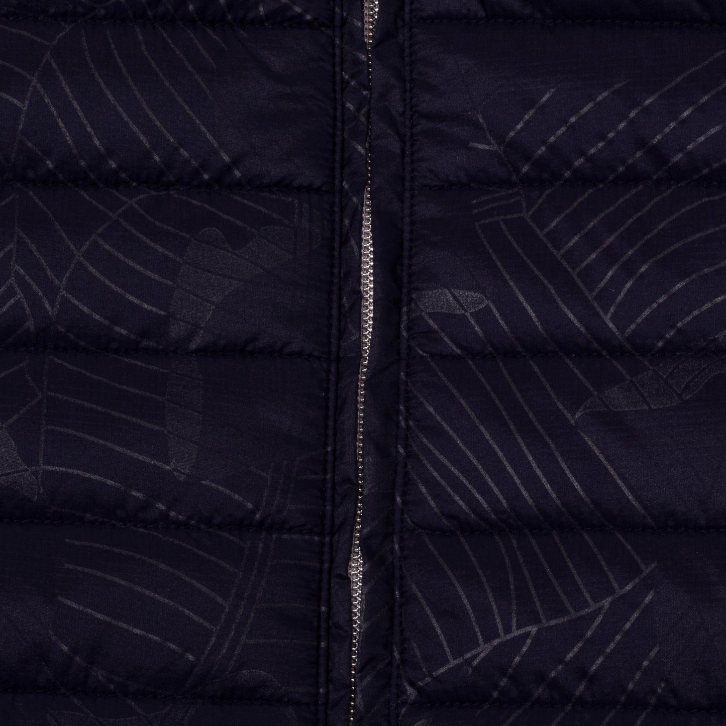 Green Lamb Ladies Quilted Jacket with Stretch Panels in Navy Reflective Print