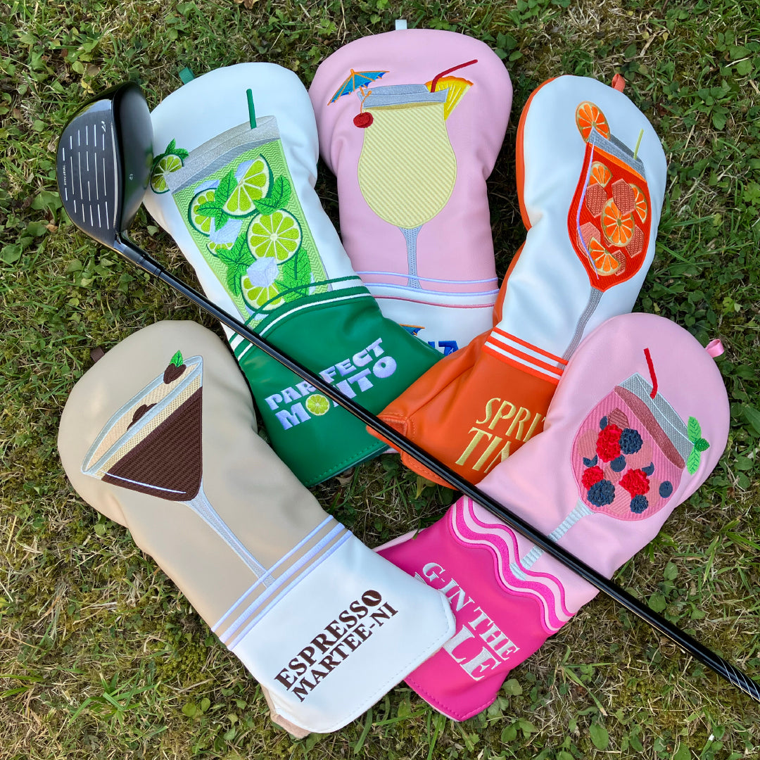 Surprizeshop Ladies Cocktail-Inspired Golf Driver Headcover for Stylish Protection with a Splash of Fun
