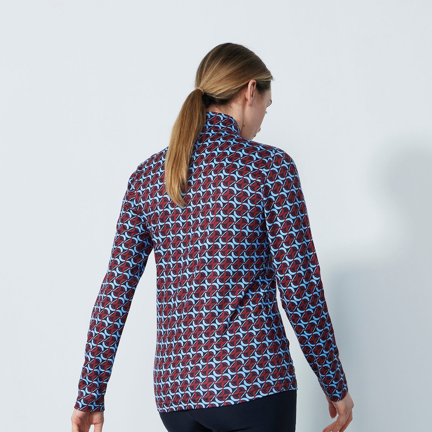 Daily Sports Ladies Geometric Print Long Sleeve Top