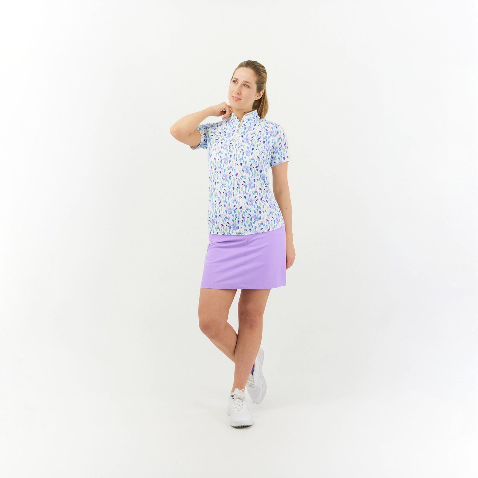 Pure Golf Ladies Stretch Skort in Lilac