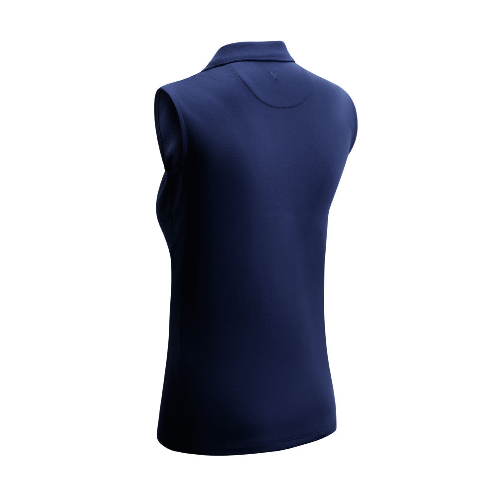 Callaway Ladies Essential Sleeveless Opti-Dri Polo in Peacoat Navy