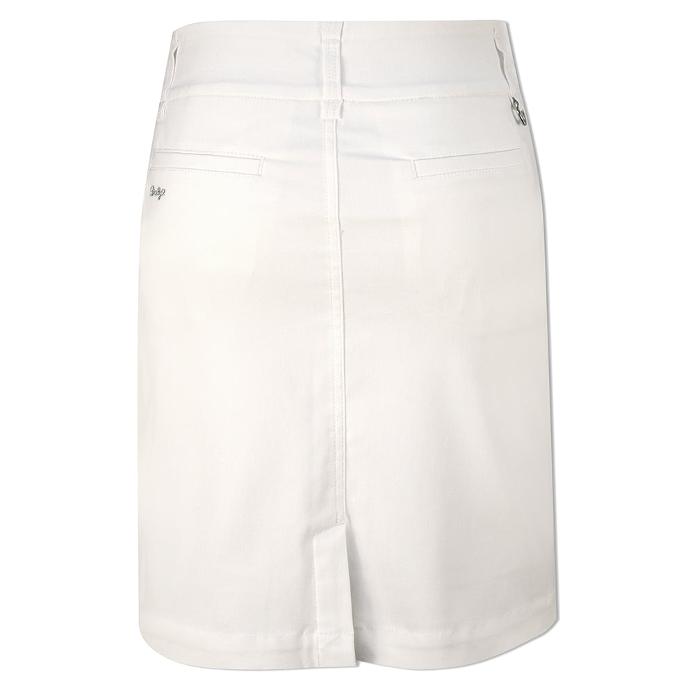 Daily Sports Ladies Longer-Length Pull-On Skort in White - Last One Size 8 Only Left