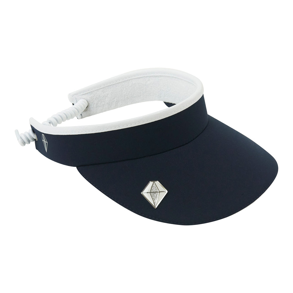 Pure Golf Ladies Cable Adjusted Golf Visor in Navy