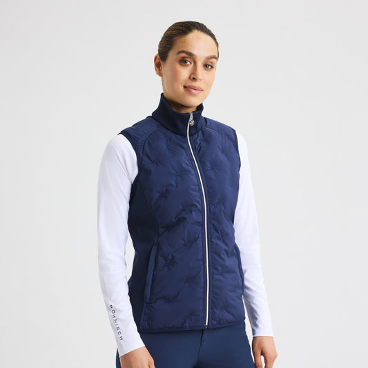 Rohnisch Ladies Padded Windbreaker Vest in Navy