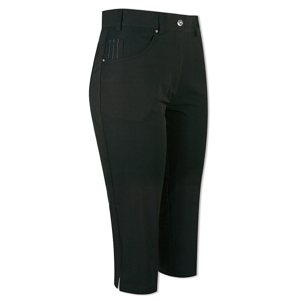 Glenmuir Ladies Black Stretch Pedal Pushers