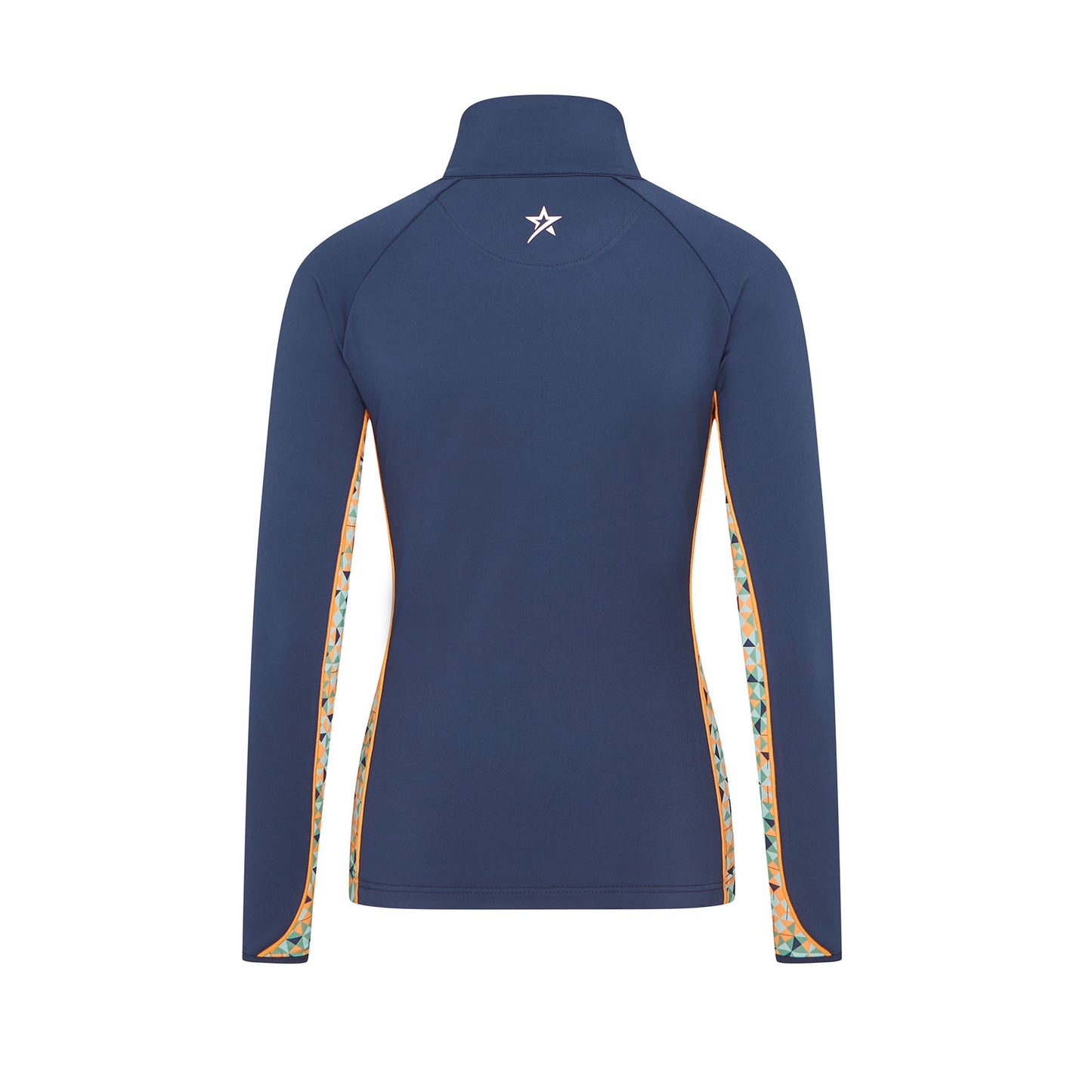 Swing Out Sister Ladies 1/4 Zip Golf Top with Geo Pattern