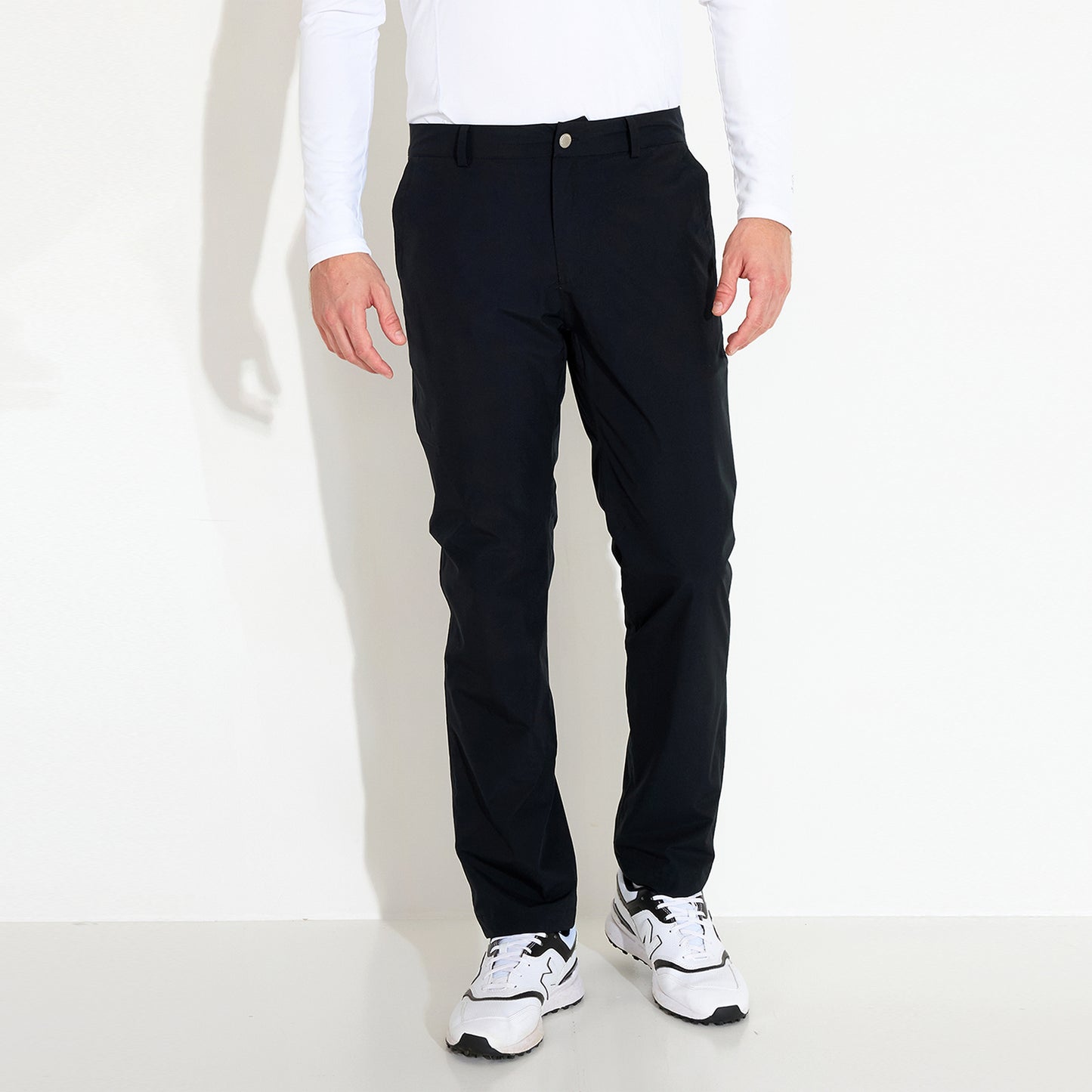 Abacus Mens Black Links Waterproof Trousers with Brushed Inner