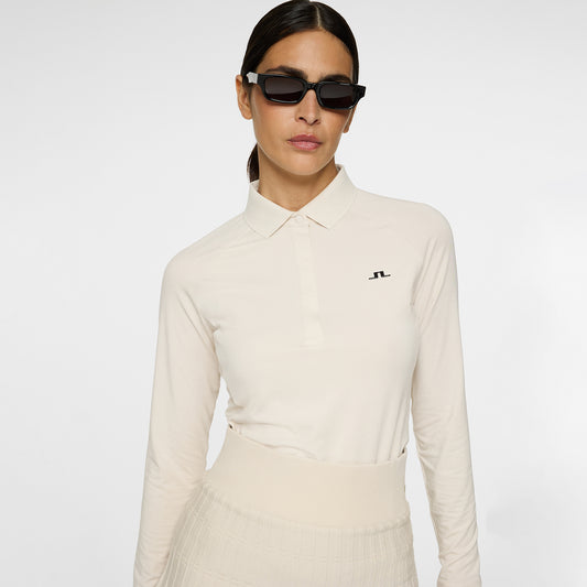 J.Lindeberg Ladies Soft Feel Long Sleeve Polo