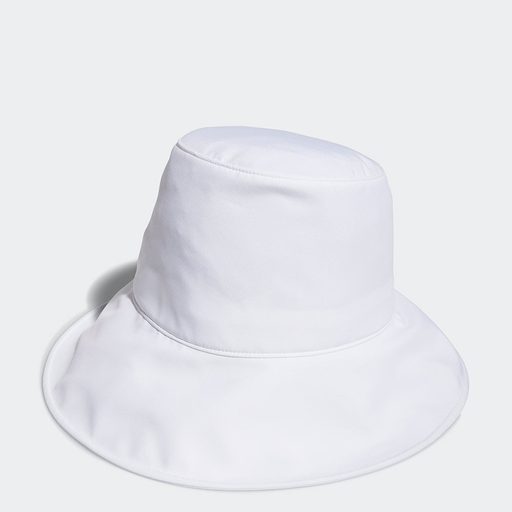 adidas Ladies Pony Bucket Sun Hat in White