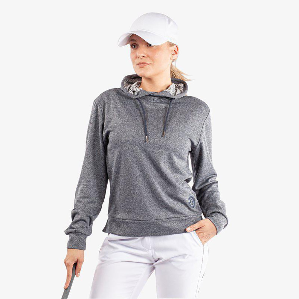 Galvin Green Ladies Navy Insulating Hooded Sweatshirt for Ultimate Game-Day Comfort