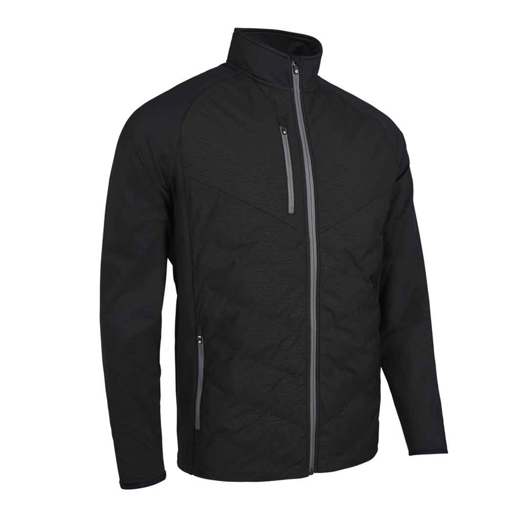 Sunderland Mens Thermal Hybrid Jacket with Water Repellent Finish in Black Ridge